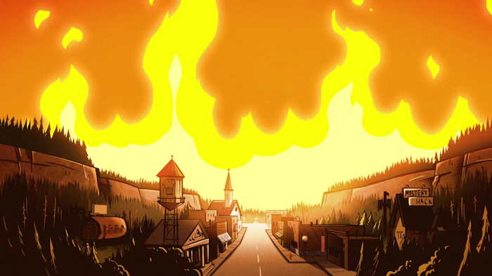 "Gravity Falls"  Capture d'écran: série "Gravity Falls" sur Disney channel 411