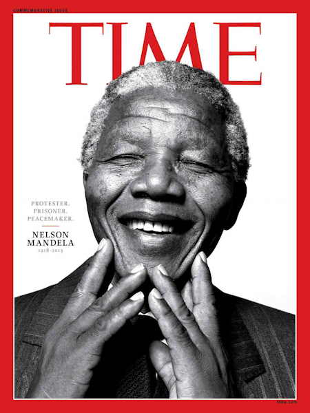 Nelson Mandela en couverture du Time