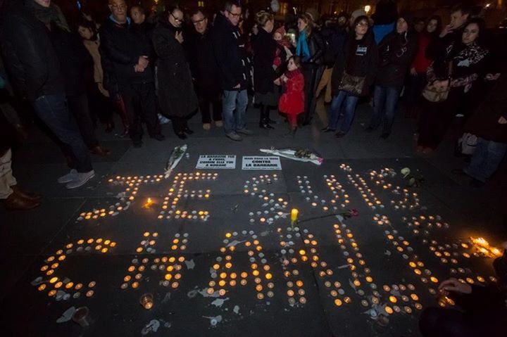 Hommage aux victimes de la tuerie chez Charlie Hebdo