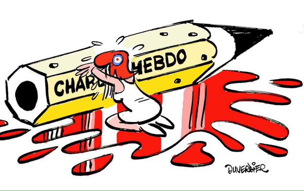 Hommage aux victimes de la tuerie chez Charlie Hebdo