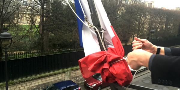 Hommage aux victimes de la tuerie chez Charlie Hebdo