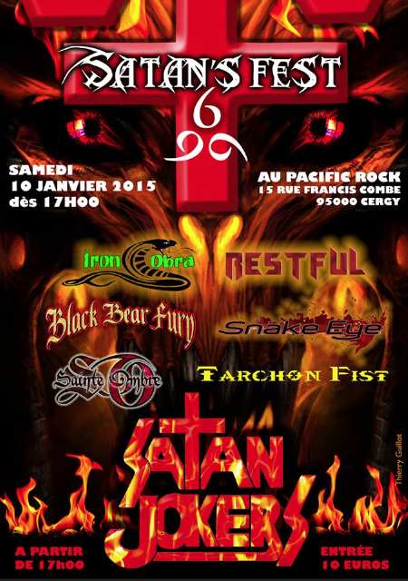Affiche Satan's Fest 2015