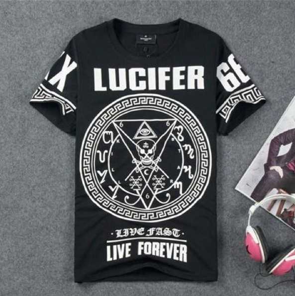 T-shirts Lucifer 666  Killstar: l'étoile tueuse  Vivre vite, vivre pour toujours