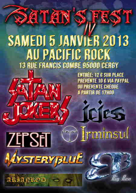 Affiche Satan's Fest 2013