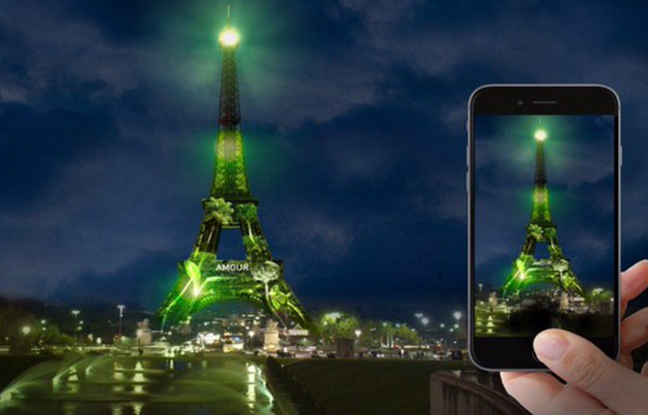 Tour Eiffel COP 21 arbre vert