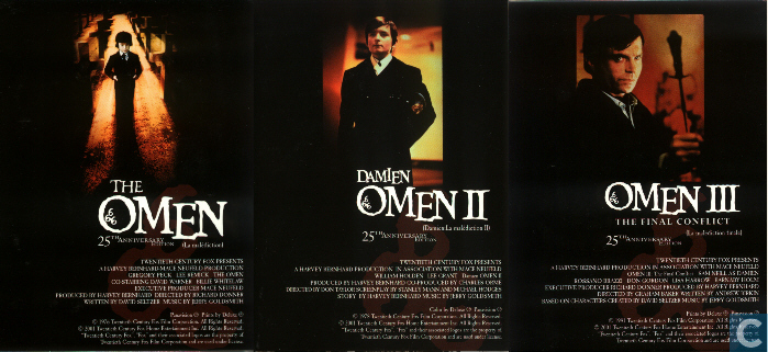 DVDs: OMEN: trilogie 1, 2 et 3