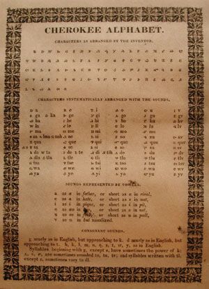 alphabet cherokee