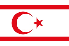 Drapeau de la République turque de Chypre du nord  