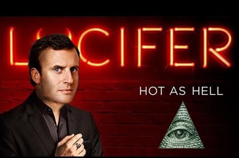 Photo-montage: Macron/Lucifer