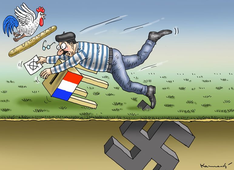 Caricature des élections présidentielles Françaises 2017