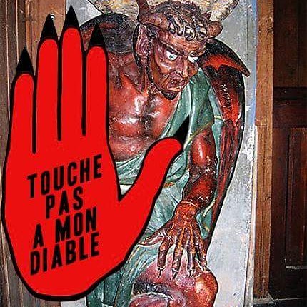 Photo-montage "Touche pas à mon Diable"