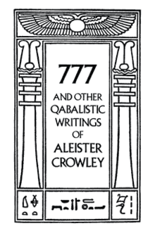 777 par Aleister Crowley   