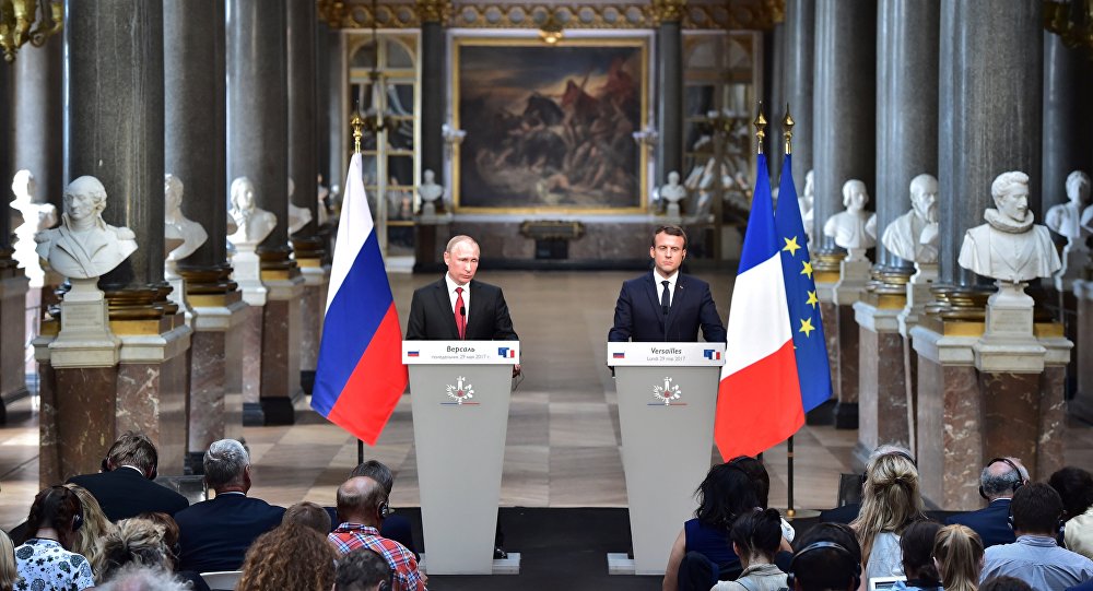 Rencontre Emmanuel Macron/V. Poutine