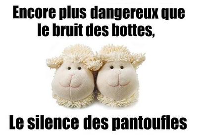 silence des pantoufles