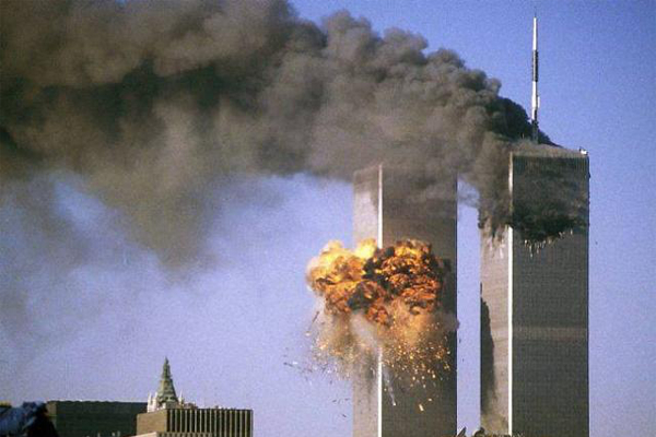 Tours du WTC1 et WTC2 le 11 Septemnre 2001