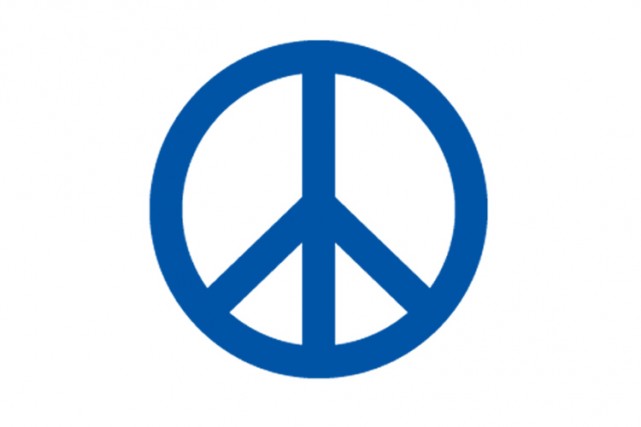 Logo symbole emblématique "classique" de la paix