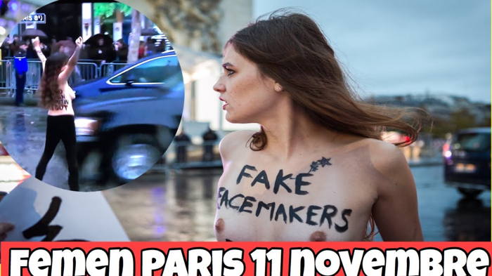 Femen à Paris le 11/11/2018