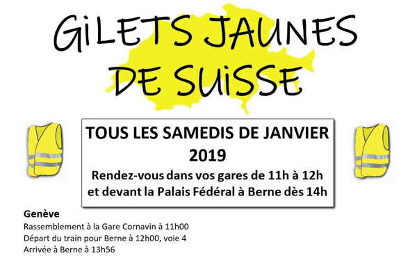 Gilets Jaunes en Suisse