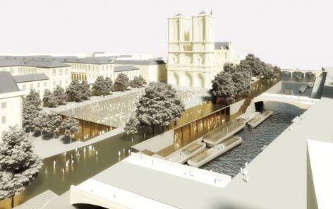 Projet commercial Parvis de Notre Dame de Paris