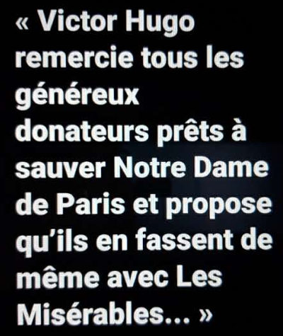 De Notre Dame de Paris aux Misérables
