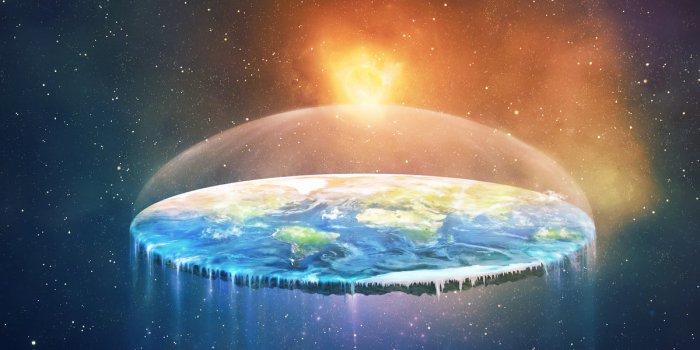 Théorie d'une terre "plate" recouverte d'un dôme