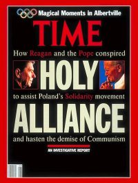 Time magazine pape Jean-Paul II et R reagan