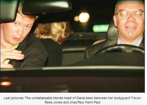 Trevor Rees Jones, Diana et Henri Paul 