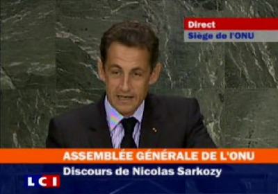 Discours de Nicolas Sarkozy à l'ONU
