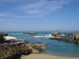 Rocher de la Vierge à Biarritz