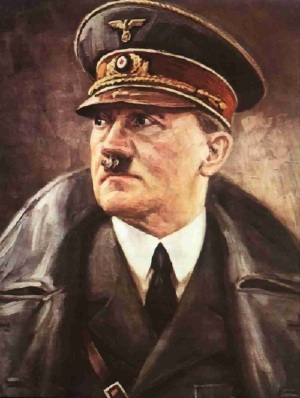 Portrait peint d'Hitler