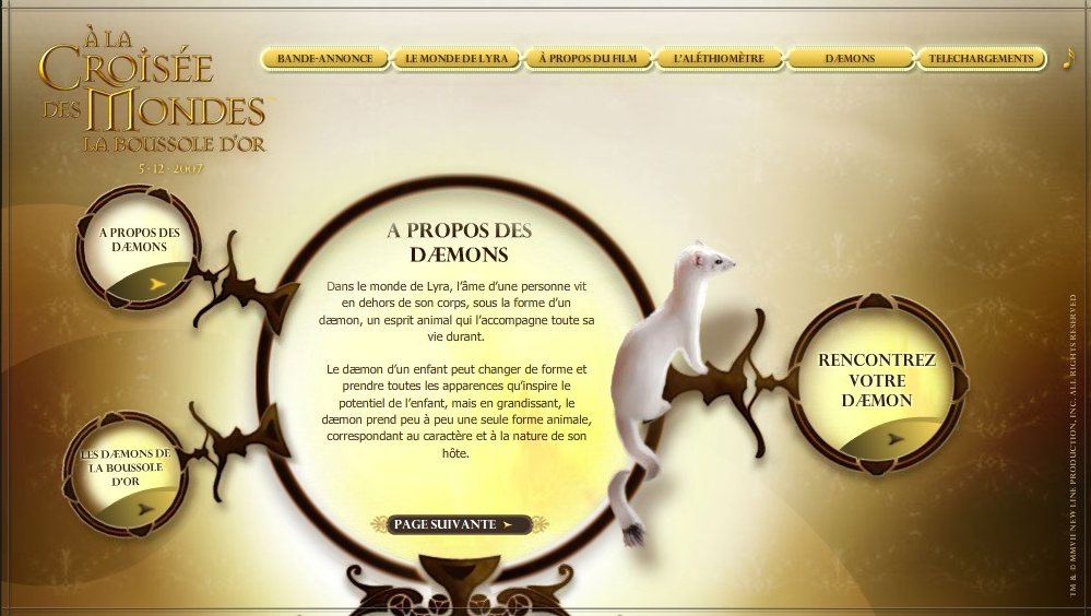 Film boussole d'or