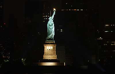 Black-out New York statue de la liberté