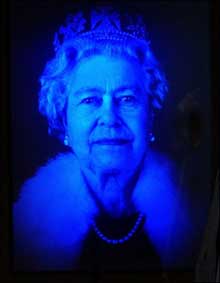 Hologramme Reine Elizabeth II