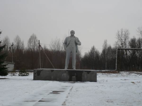 Statue de Lénine Pripyat zone de Tchernobyl