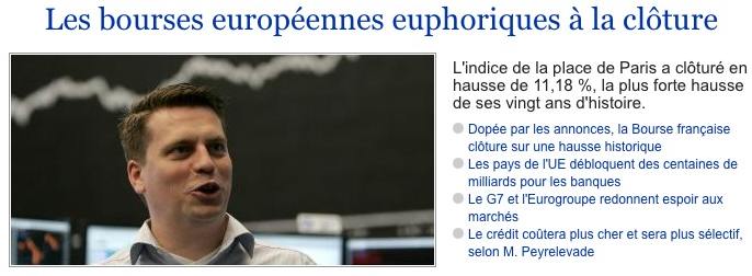 capture d'écran du site du journal "Le Monde"