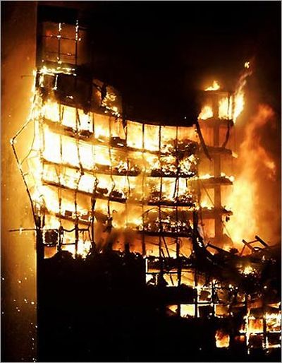 Incendie de la Tour Windsor à Madrid 