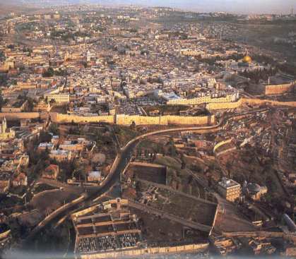 Jérusalem vue du ciel