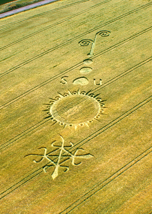 Crop circle de Milk Hill, Stanton St Bernard - 27 Juin 2009
