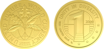 Nouvelle pièce de monnaie Internationale 