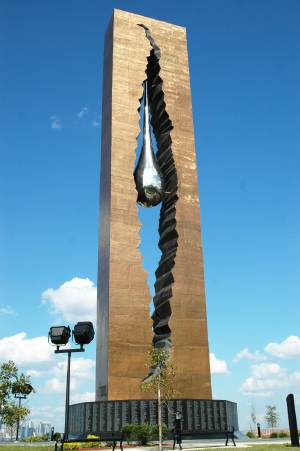 Tear drop monument