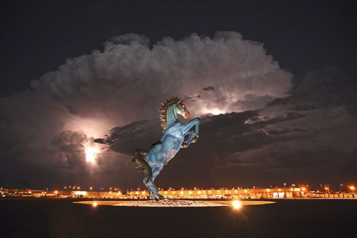 Cheval du Diable bleu près de l'aéroport de Denver