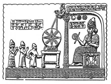 Représentation d'une tablette Sumérienne 