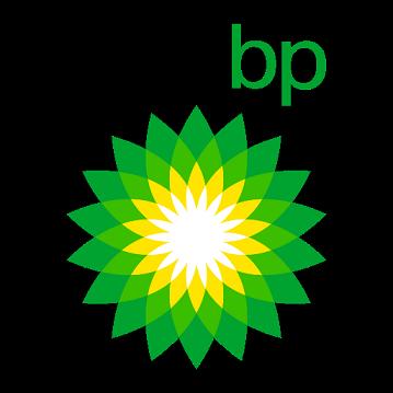 Logo bp sur fond noir