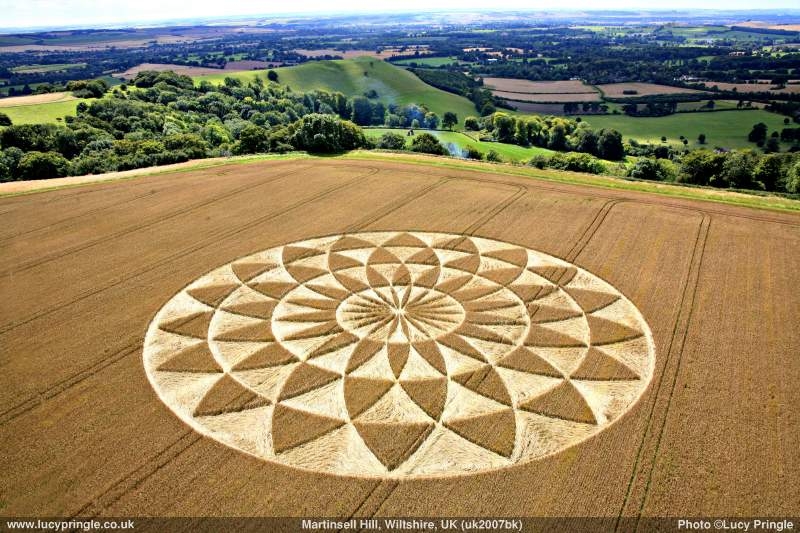 Crop circle du 19 Juillet 2007 à Martinsell Hill