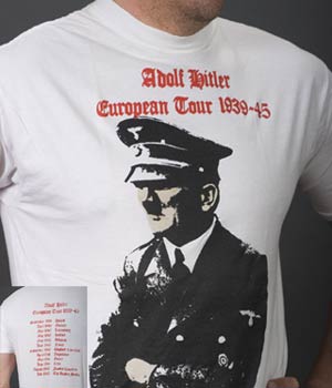 - T-shirt "Adolf Hitler European Tour 1939-45" -