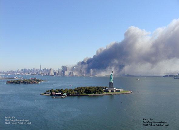 Rade du port de New York le 11 Septembre 2001