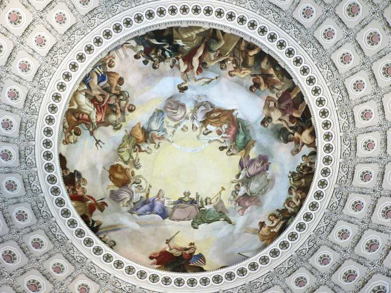 — Apothéose de G. Washington — Capitole — Washington —