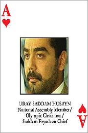 Saddam Hussein et ses deux fils