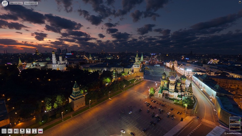 vue panoramique à 360° autour du Kremlin