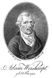 Adam Weishaupt, fondateur de la branche Allemande des Illuminati